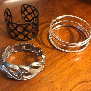 Bracelet arm party! All three bracelets & cuffs!